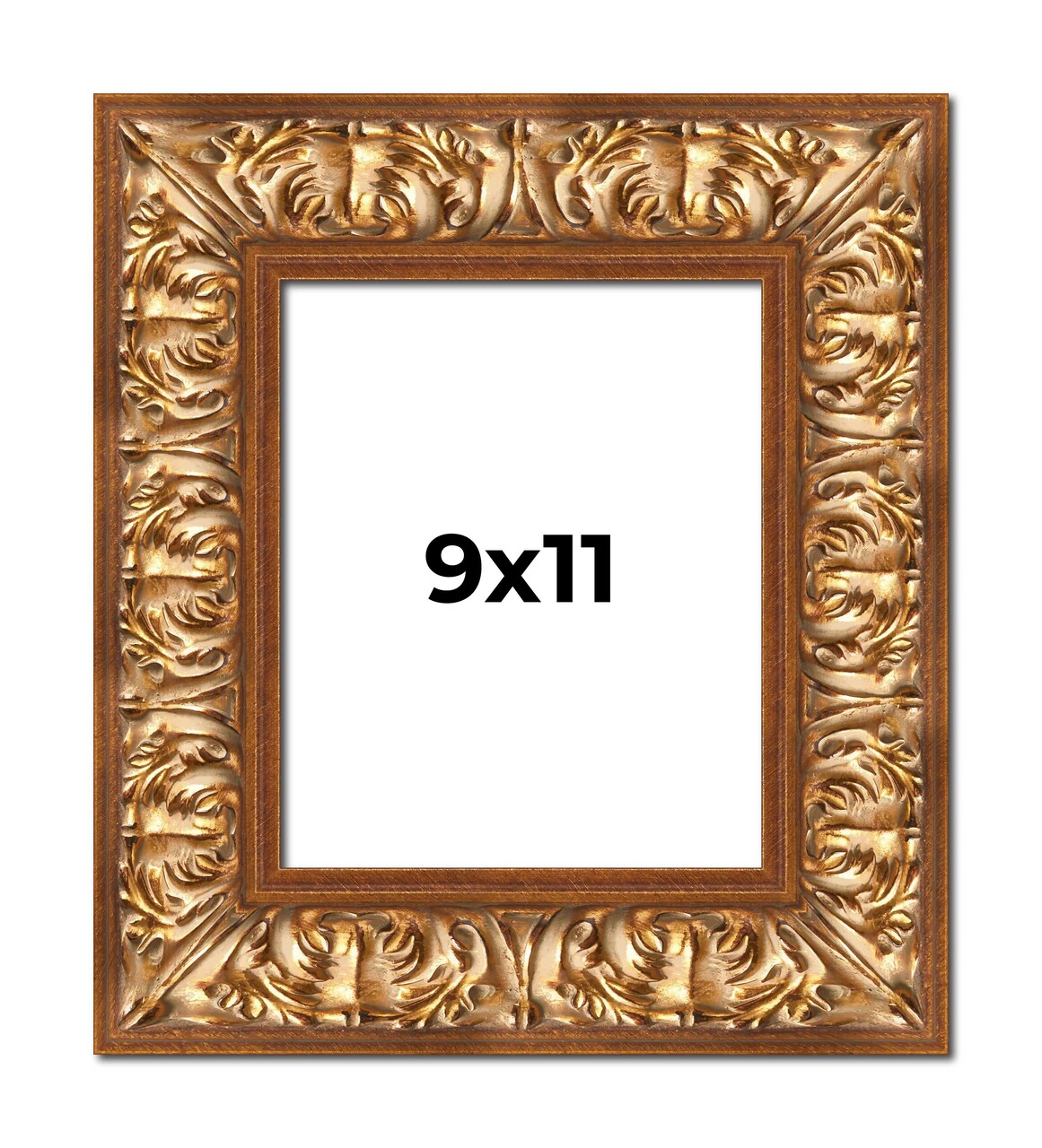 9x11 Modern Shadow Box 1" Depth Picture Frame with UV-Resistant Acrylic & Acid Free Backing, Available in 4 Finishes - Black, Brown, Gold, White